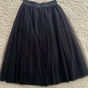 Black tulle skirt